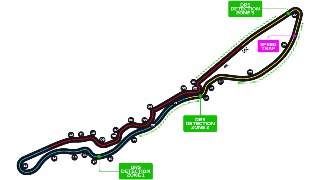 Jeddah Corniche Circuit track layout